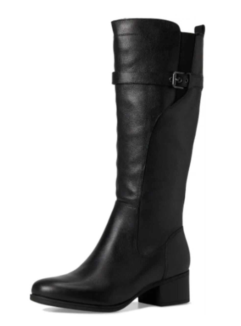 Naturalizer Womens Kenna Knee High Boots Size 9 M XWIDE CALF Black Leather NIB